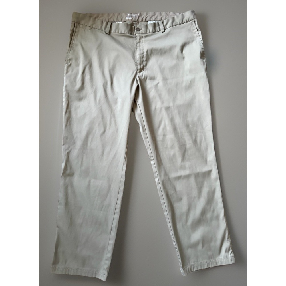Nike Golf Tour Performance Dri-Fit Stretch Chino Pants Logo Khaki 40x30 JBHS - Picture 1 of 12